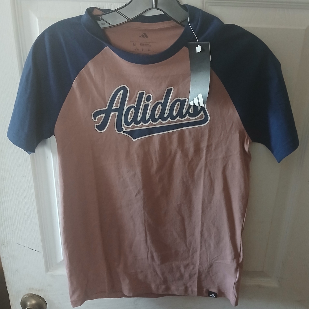 Adidas Regular Fit - Youth Short Sleeve Lightweight Medium (10-12) Top.  NWT